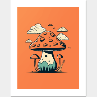 Magic mushrooms Posters and Art